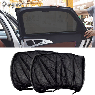 Ceyes 2pcs Car Styling Accessories Sun Shade Auto UV Protect Curtain Side Window Sunshade Mesh Sun Visor Protection Window Films - Korvel