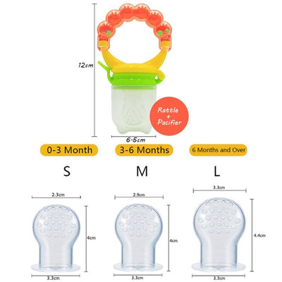 Baby Food Pacifiers Fruit Feeder Nipples - Korvel
