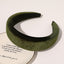 Wide edge velvet sponge hair clip for women's head clip high skull top hair clip - Korvel