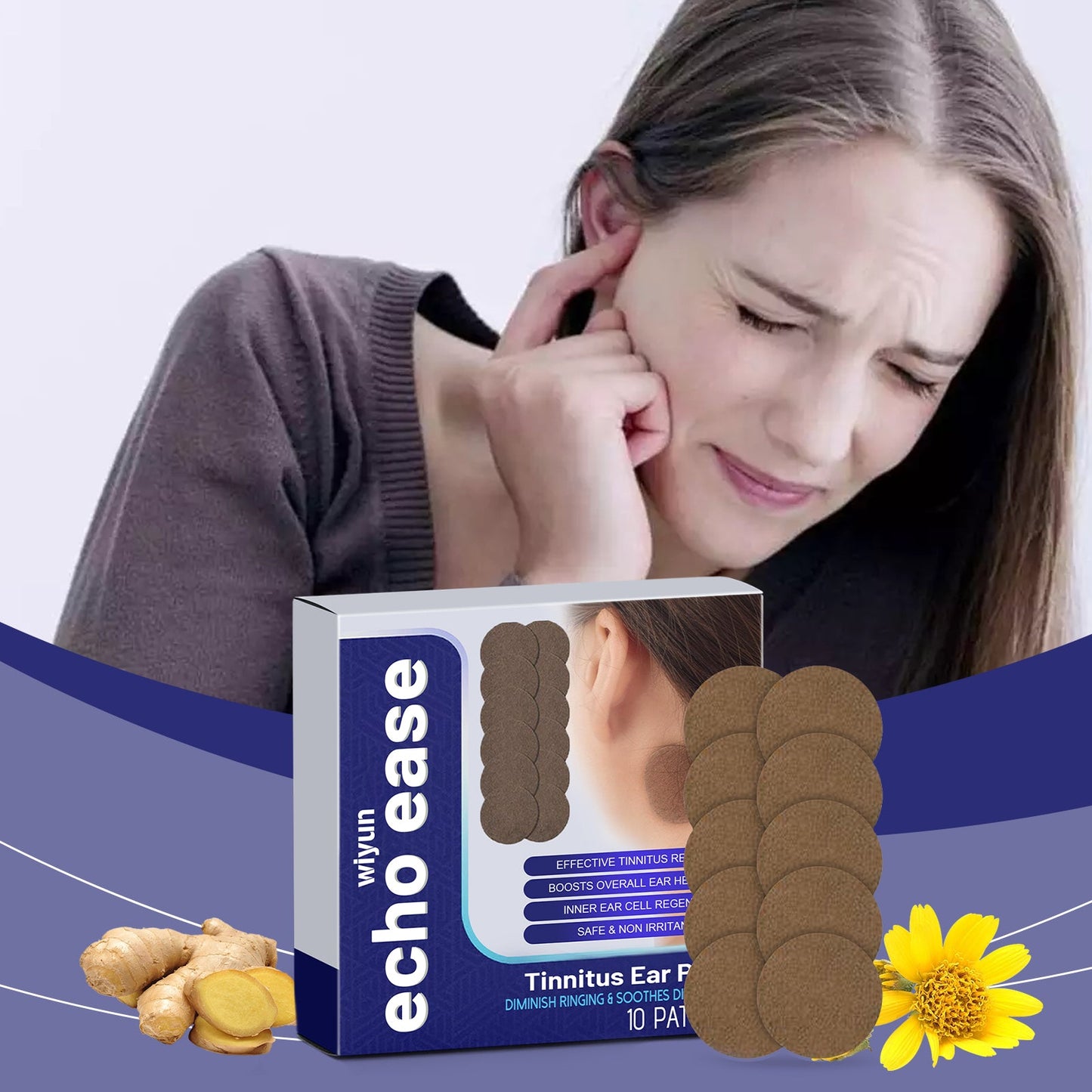 Ear Care Patch Soothing Ear Comfort Gentle Repair External Ear Acupoint Body Care Patch - Korvel