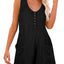 Pocketed Scoop Neck Sleeveless Romper