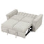 U_STYLE Convertible Soft Cushion Sofa Pull Bed ,for Two People to Sit On - Korvel