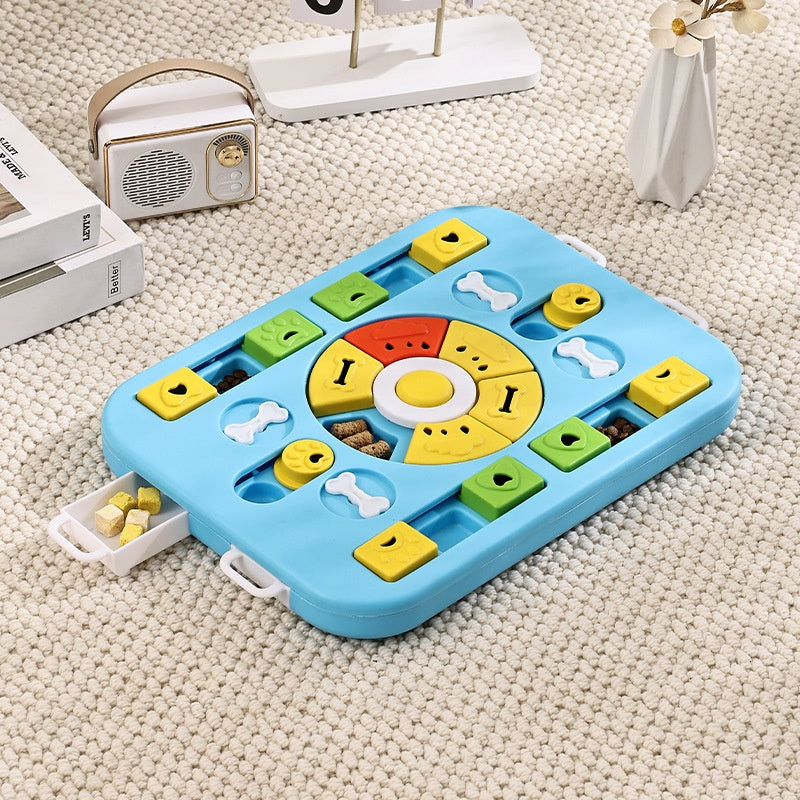 Interactive Slow Feeder Dog Bowl - Puzzle Toy for Pets - Korvel
