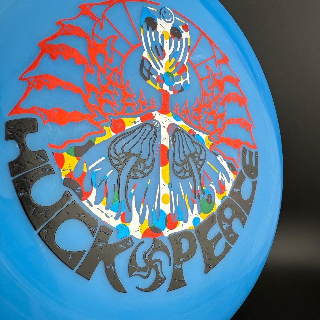 Soft Neo Spore - Huk Lab Peace Triple Foil Stamp Disc