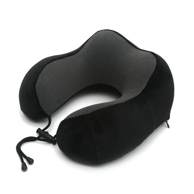U Shaped Memory Foam Neck Pillows Soft Travel Pillow Neck Cervical Airplane Pillow 30*28*14CM Cervical Travel Healthcare Bedding - Korvel