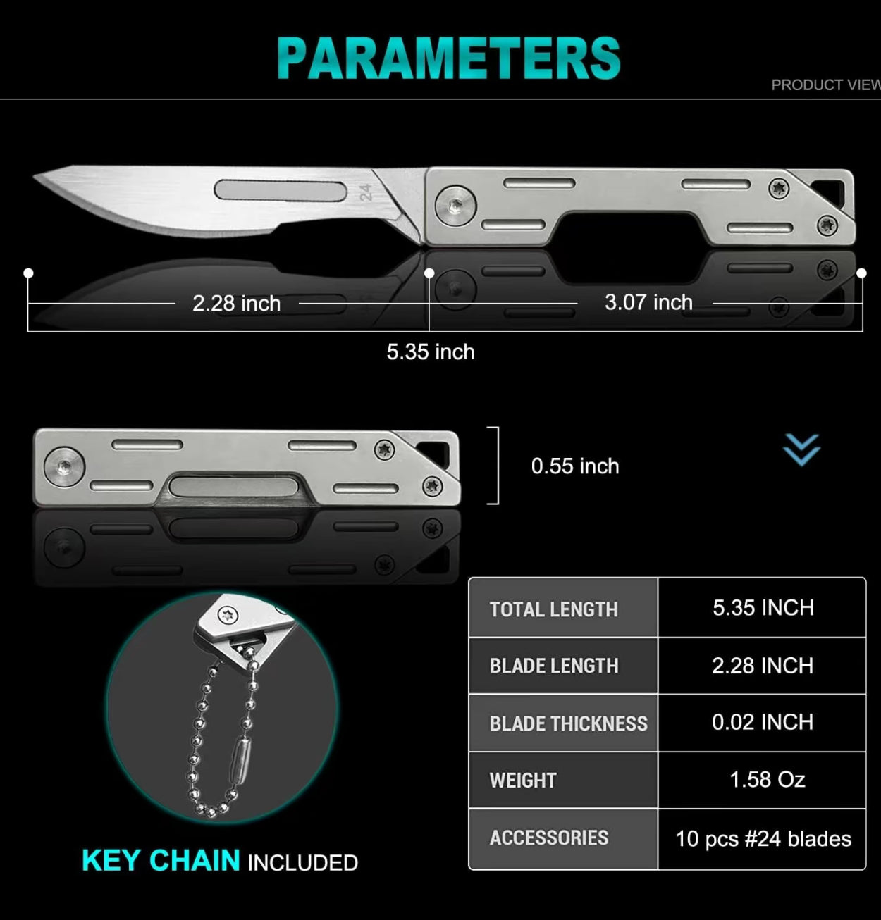 EdgeLite Folding Scalpel - Korvel