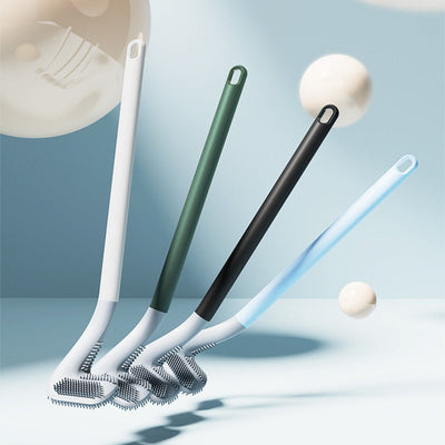 Premium Silicone Toilet Brush with Long Handle