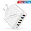 5USB Charger mobile phone charger charging head - Korvel