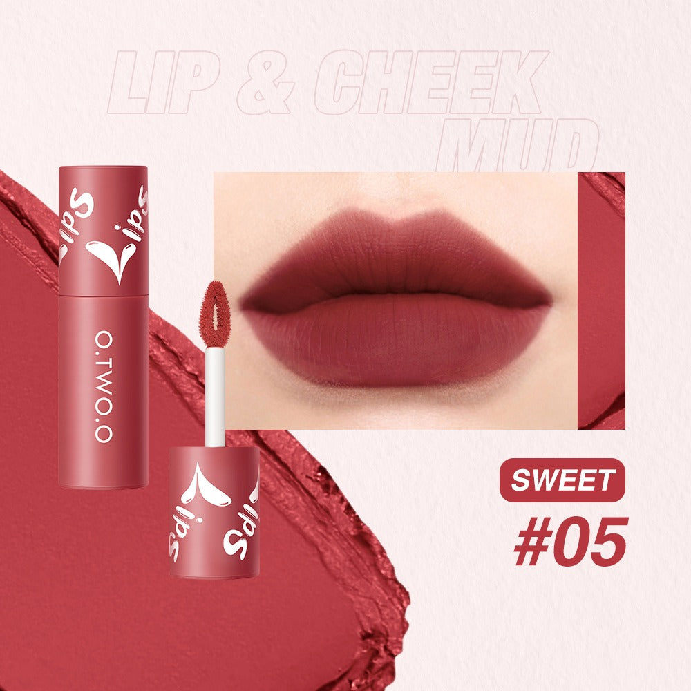 O.TWO.O Lip Clay Matte Dual-Use Lipstick & Blusher