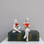 Figurine en Résine Fille Lisant pour Décoration Intérieure