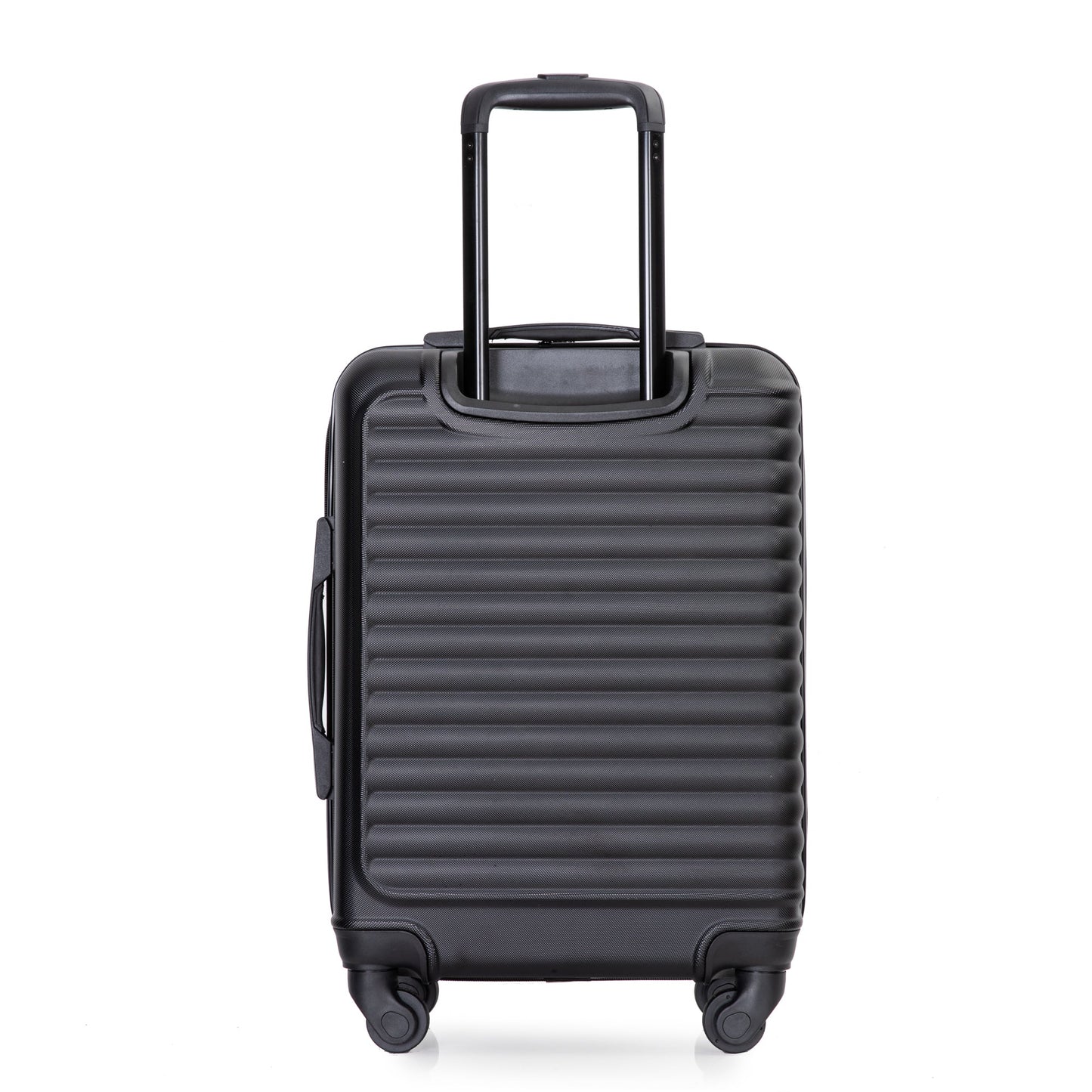 20" Carry on Luggage Lightweight Suitcase, Spinner Wheels, Black - Korvel