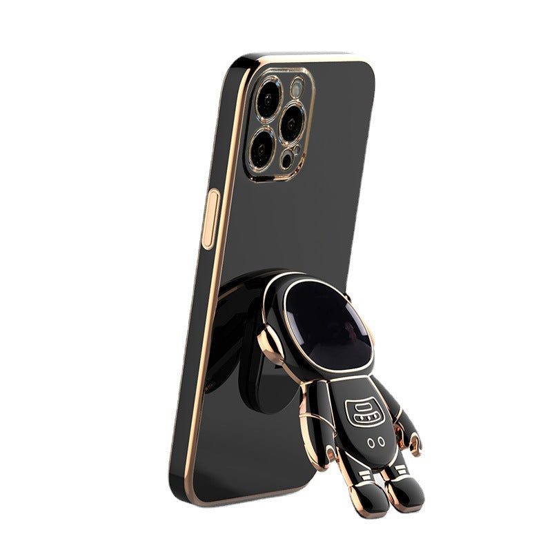 Funda con soporte astronauta 6D para iPhone 13 Pro Max con película para lente
