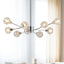 Modern Crystal Chandeliers, 9 Lights Chrome Chandelier for Living Room Bedroom (Bulbs Not Included) - Korvel