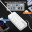 FlatCharge 8-Outlet Power Strip with USB Ports