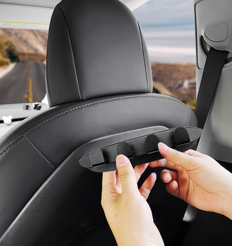 Suitable for Tesla car mounted hook model3Y car interior rear seat back hook artifact accessories - Korvel
