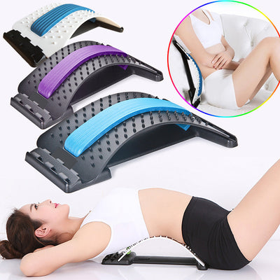 Stretch Equipment Back Massager Stretcher Fitness Lumbar Support Relaxation Mate Spinal Pain Relieve Chiropractor Messager - Korvel