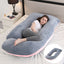 J-Shaped Pregnancy Pillow for Side Sleepers