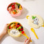 Cartoon cute microwaveable portable lunch box with buckle compartments - Korvel
