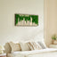 New York Moss City Silhouette Metal Wall Art - Small