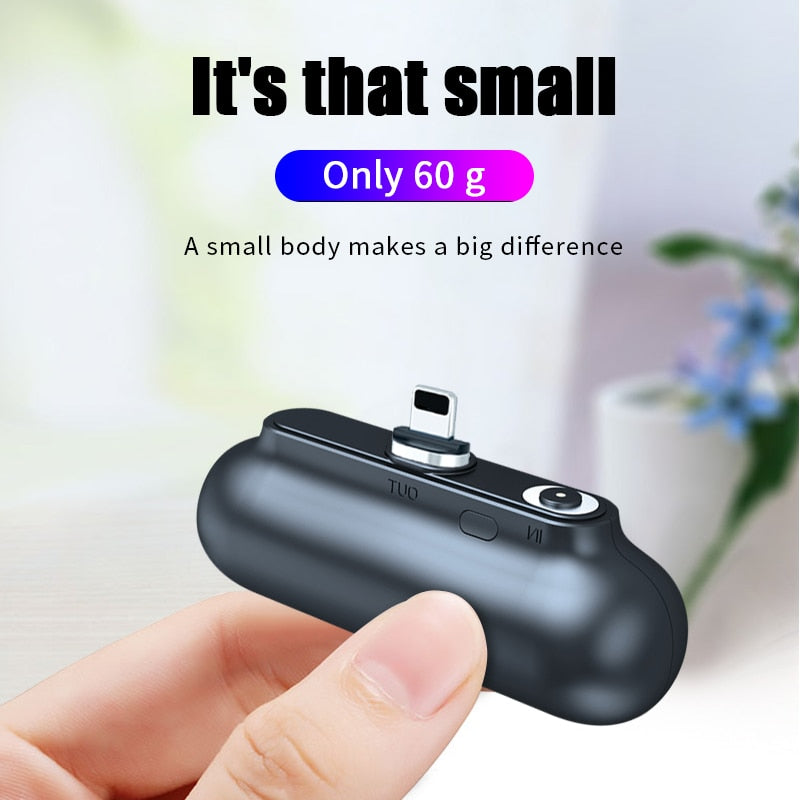 For iPhone 12 Magnetic Power Bank 2600mAh Mini Magnet Charger Power Bank For Xiaomi Emergency Portable Magnetic External Battery - Korvel
