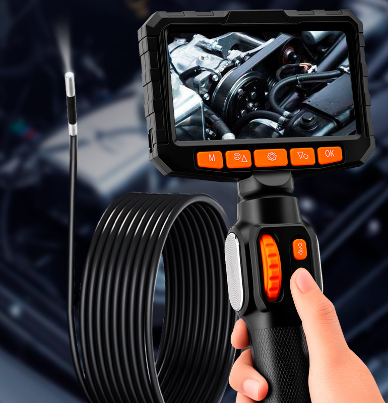 Endoscope auto repair engine carbon deposition detection industrial pipeline inspection 360 degree steering waterproof - Korvel