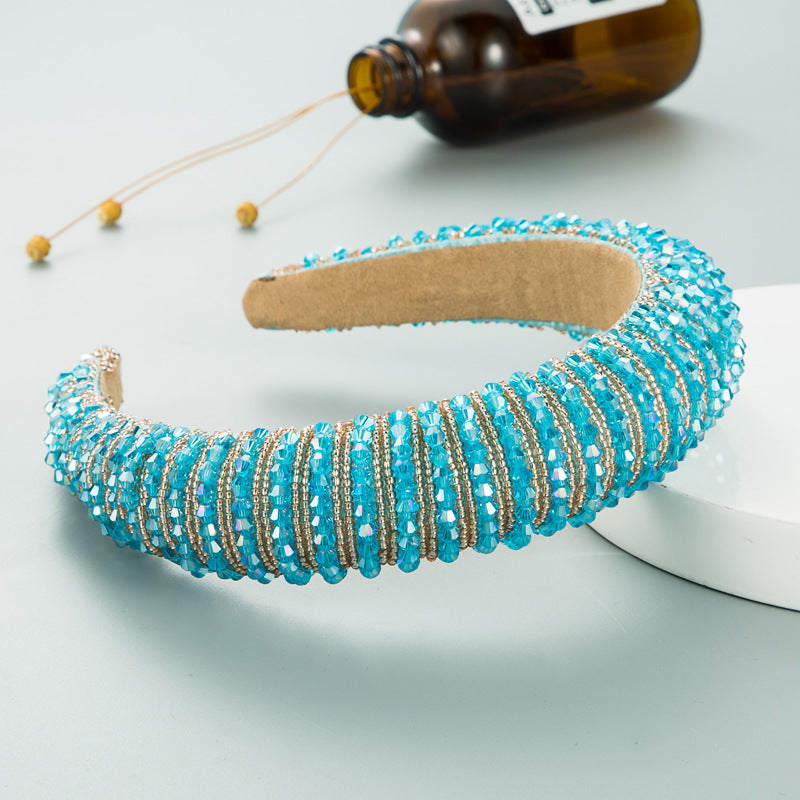 Hand-Woven Beaded Headband - Premium Hair Accessory