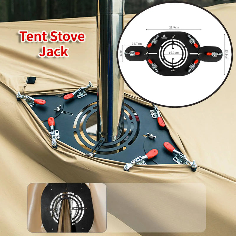 Premium Stainless Steel Tent Stove Jack for Outdoor Use
