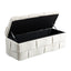 Ottomana de Almacenamiento Tapizada COOLMOR - Beige