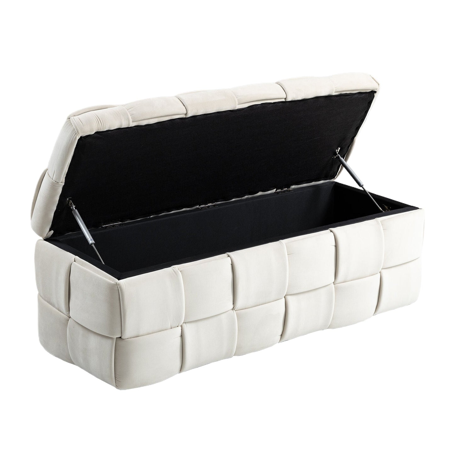 Ottomana de Almacenamiento Tapizada COOLMOR - Beige