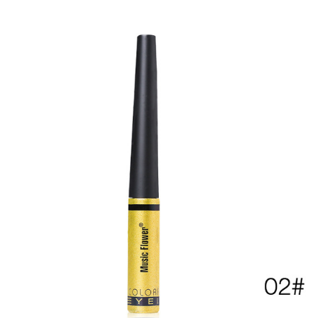 Music Flower Brand 6 Color Shimmer Liquid Eyeliner Pen Brightening Eyes Makeup Eye Liner Pencil Waterproof Quick Drying Eyelid - Korvel