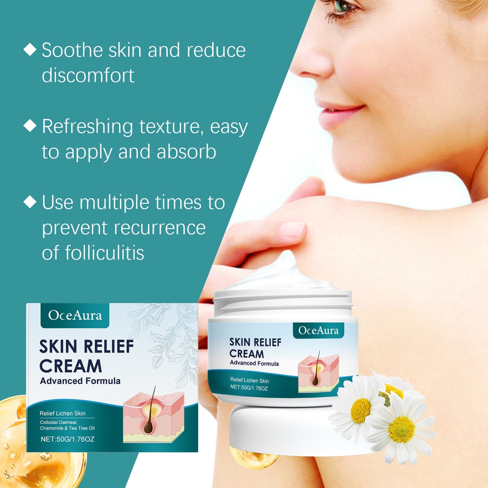 Hair Follicle Care Cream Care Scalp Back Face Clean Repair Acne Hair Follicle Care Cream - Korvel