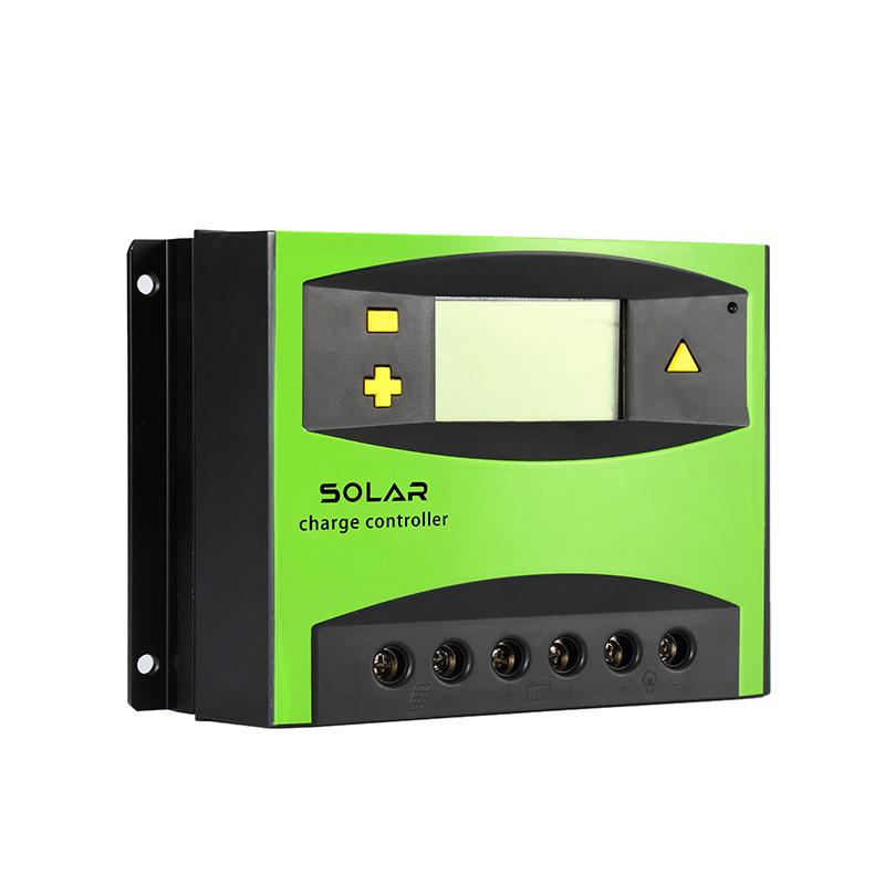 12V 24V 60A 50A 40A 30A  Solar Controller with LCD Function Dual USB 5VDC Output Solar Panel Battery Charge Regulator - Korvel