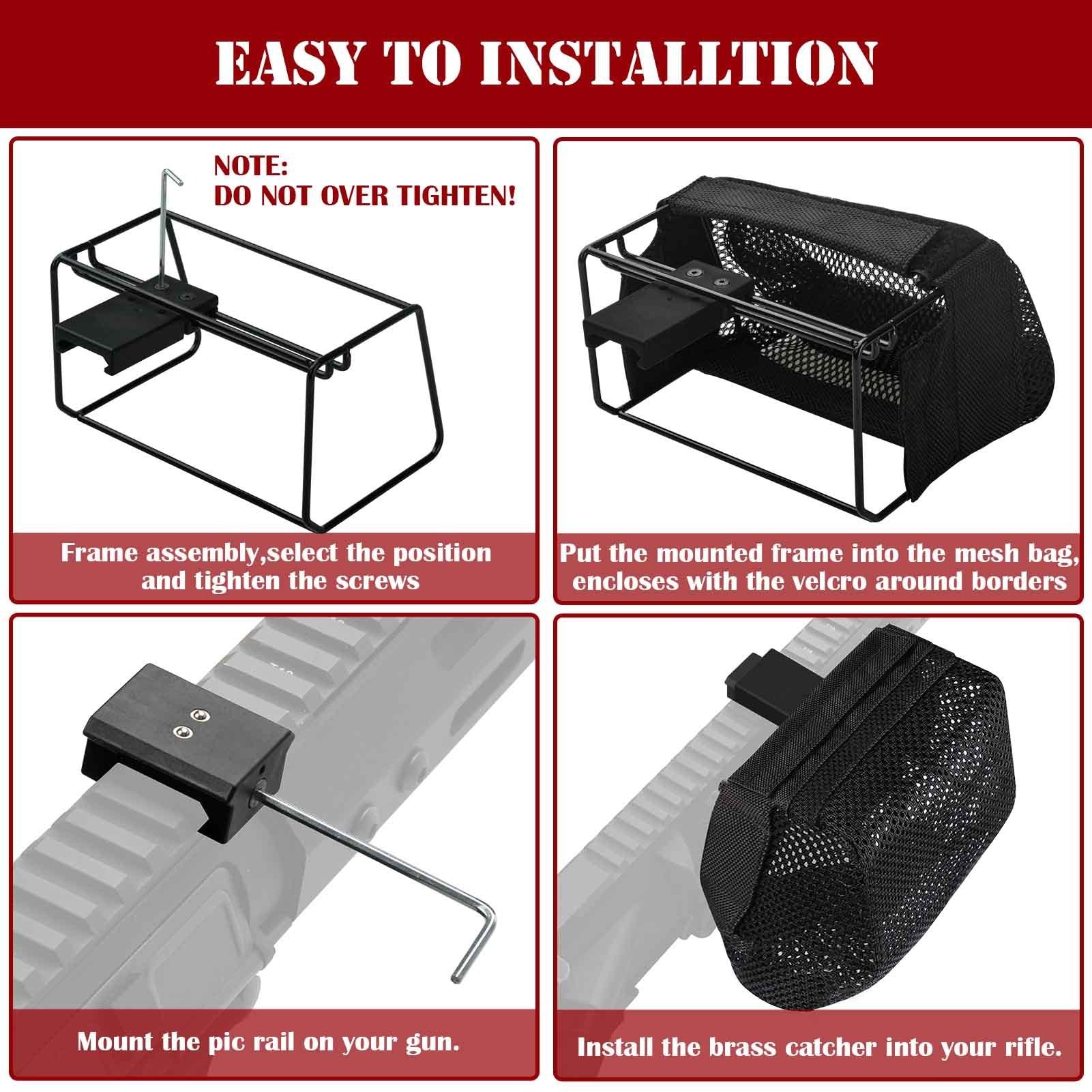 Tactical Bullet Collection Net Bag Outdoor Shell Case Recycling Bag Shell Case Capture Bag Brass Catch - Korvel