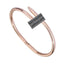 Bracelet en acier titane élégant pour femmes