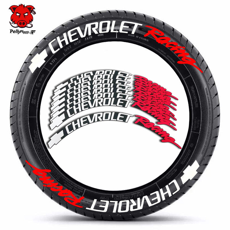 [One-piece set] Tire letter sticker one-piece set One-piece set Suitable for 4 tires No accessories included - Korvel