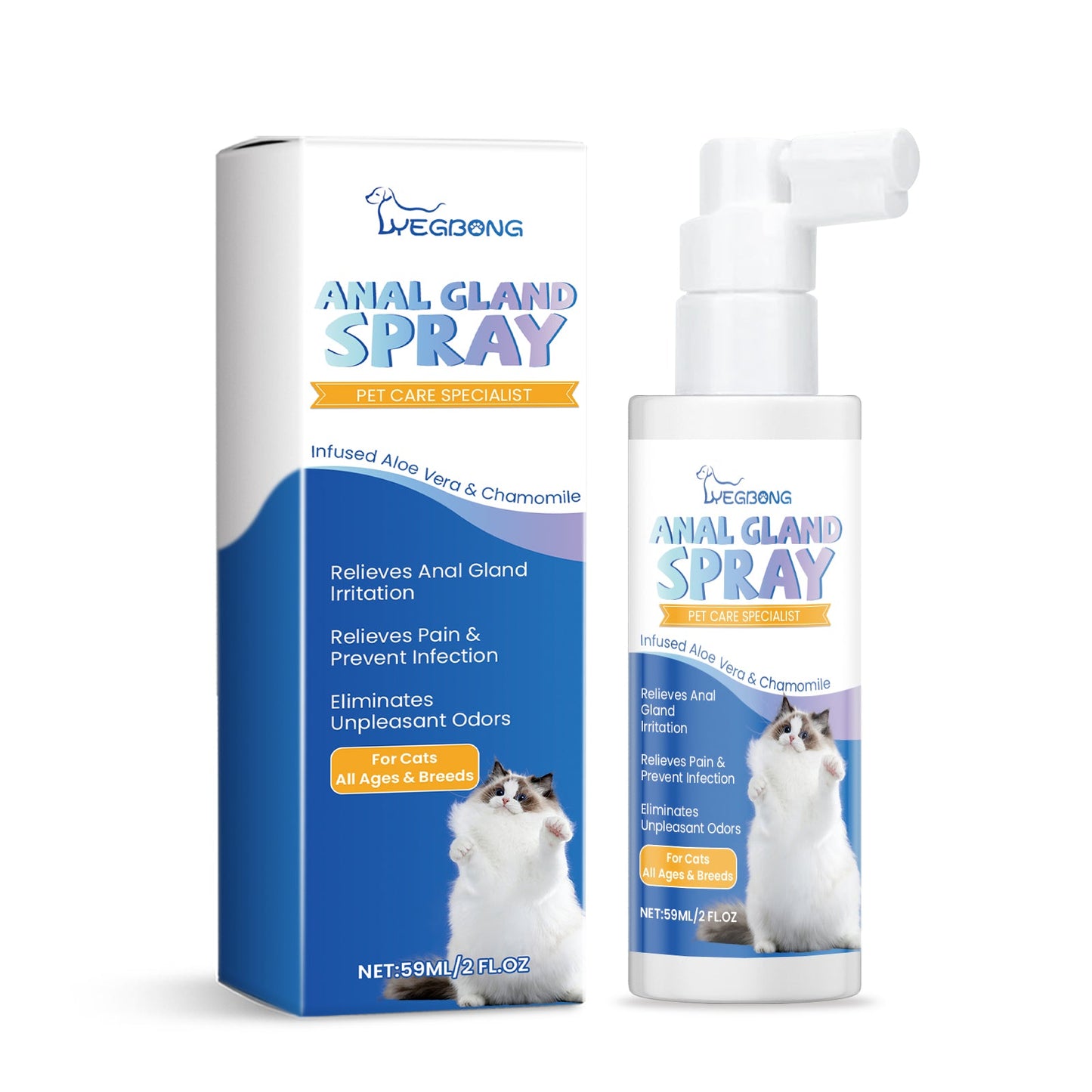 Spray Premium para la Eliminación de Olores de Gato para Frescura