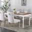 Premium Tufted Solid Wood Dining Chair Set - Gray