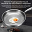 German uncoated pure titanium frying pan with fish - scale hammer pattern. Non - stick, ideal for household steak frying, a piec - Korvel