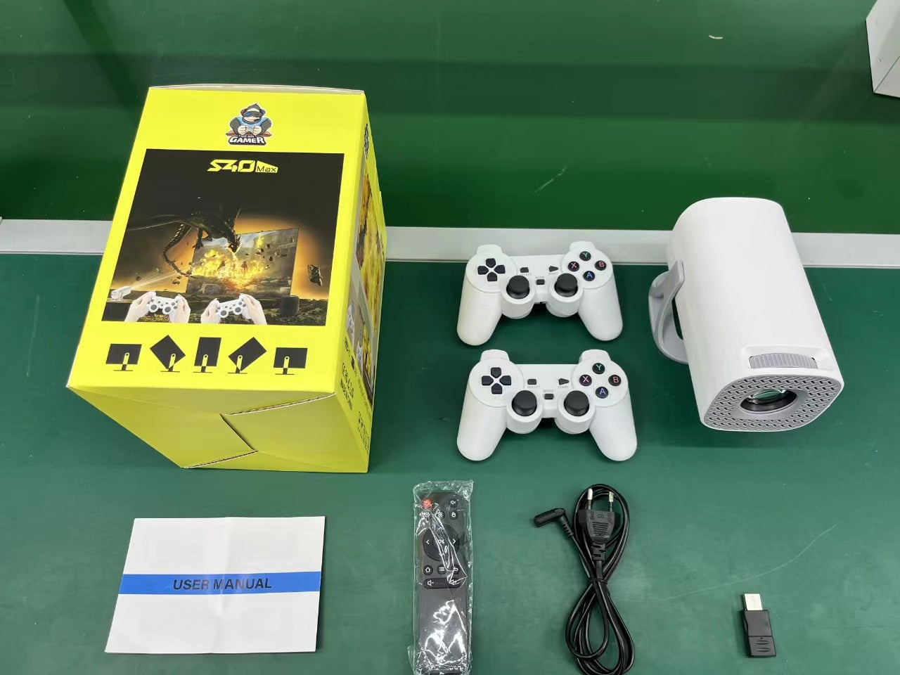 Game hot projector MAX300 portable 4k high-definition smooth with wireless controller - Korvel