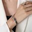 Hip Hop Design 18K Gold Leather Rope Bracelet