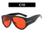 T-Shaped Large Frame Sunglasses - Personalized Women's Style