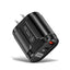 PD20W Mobile Fast Charging Charger 5V4A US, European, and British Standard Speed Matching Device PD+QC3.0 Travel Charging Head - Korvel