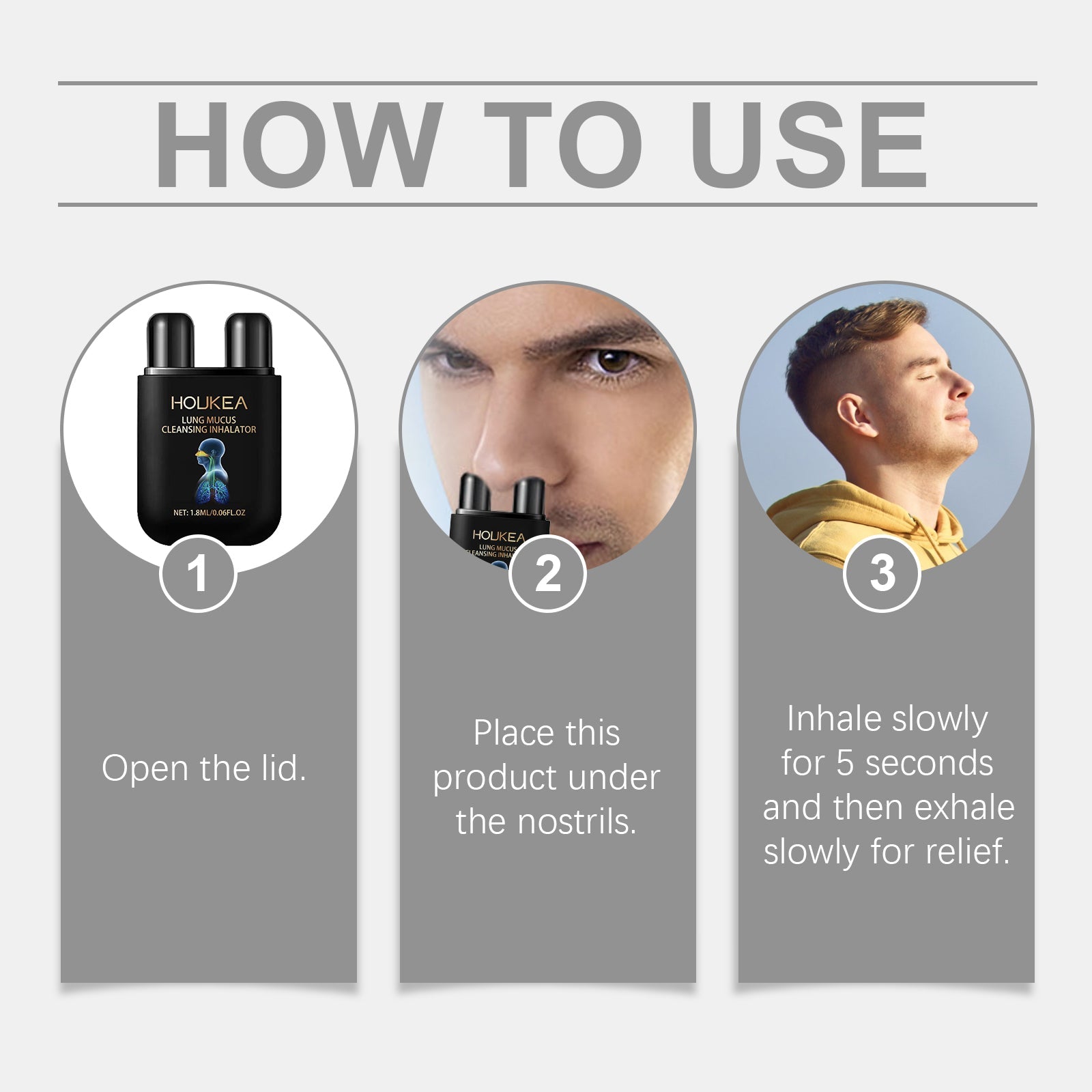 Body Cleanser Inhaler Gently Cleanses Nose Comfort Nose Body Relieves Discomfort Caregiver - Korvel