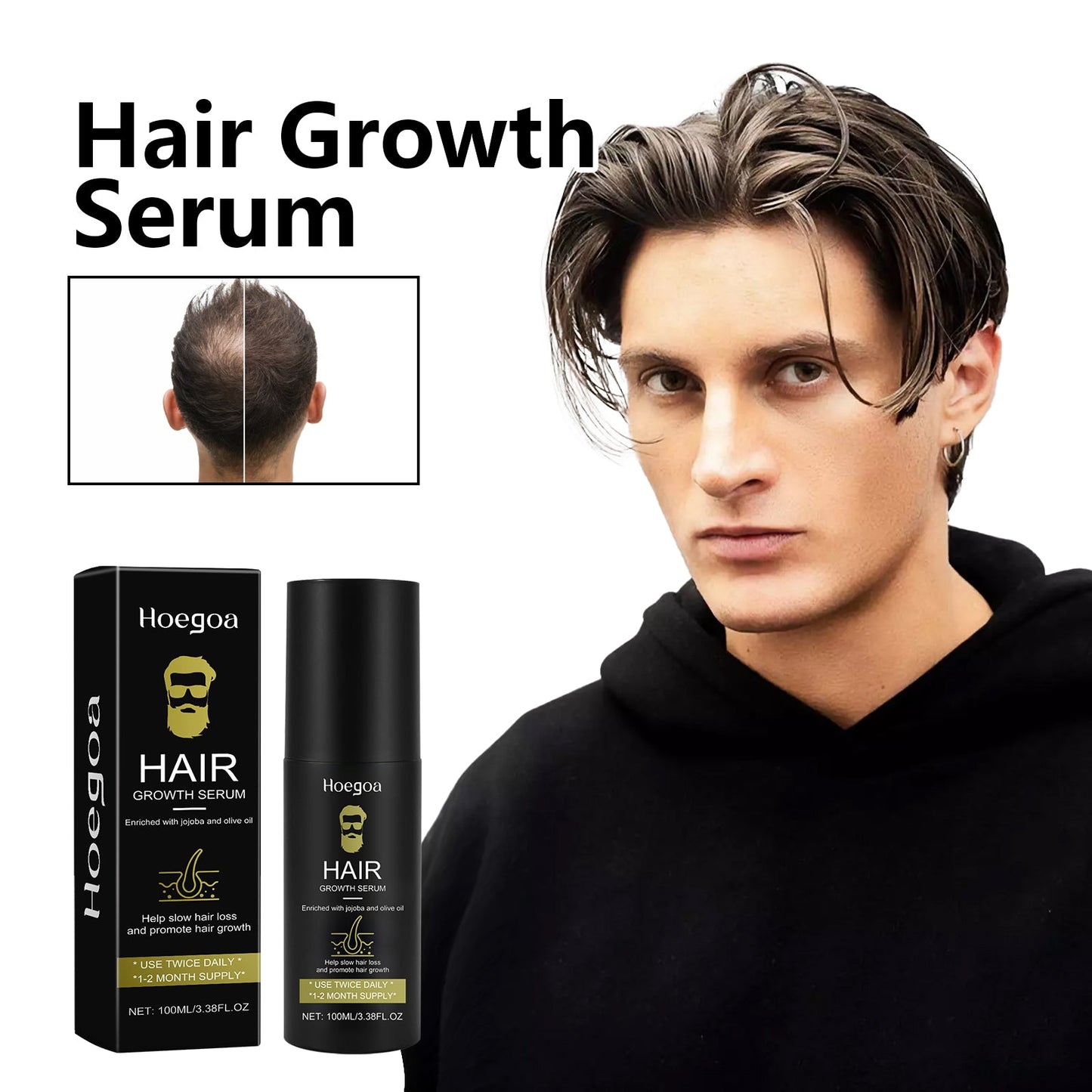 Hair Conditioner For Men, Hair Protection Hair Repair Nutrition Moisturizing Thick Scalp Massage Treatment - Korvel
