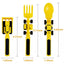 Dinneractive car bulldozer excavator fork shovel dining plate children's tableware three sets - Korvel