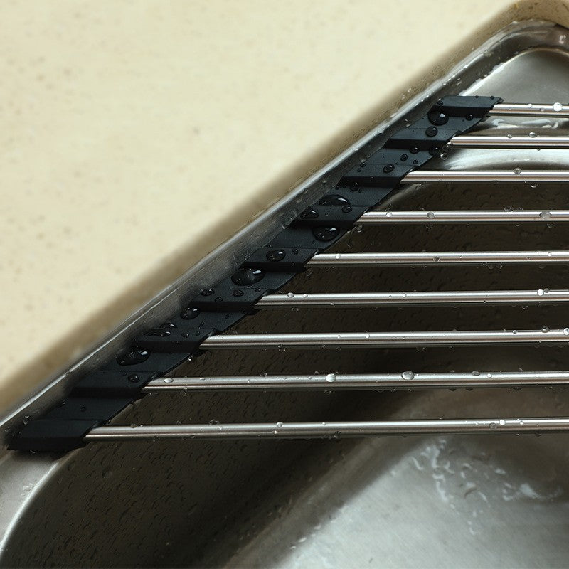 Soporte de Almacenamiento para Fregadero de Acero Inoxidable Triangular
