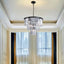 Candelabro de Cristal Negro de Lujo para Espacios Modernos