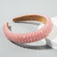 Hair Hoop Hand Woven Beaded Head Hoop Female Baroque Sponge Hair Bundle Korean Style Of The Net Red Face Wash Hair Accessories - Korvel