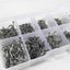 Rompin 500pcs Ganchos de Pesca de Acero al Carbono de Tamaños Mixtos