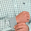Turquoise Plaid Cinch Shirt for Men - Korvel